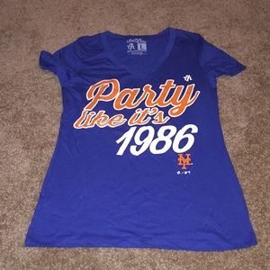 Brand new New York Mets fitted 7 line tee shirt